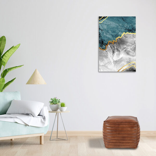 Brown Leather Pouf ottoman